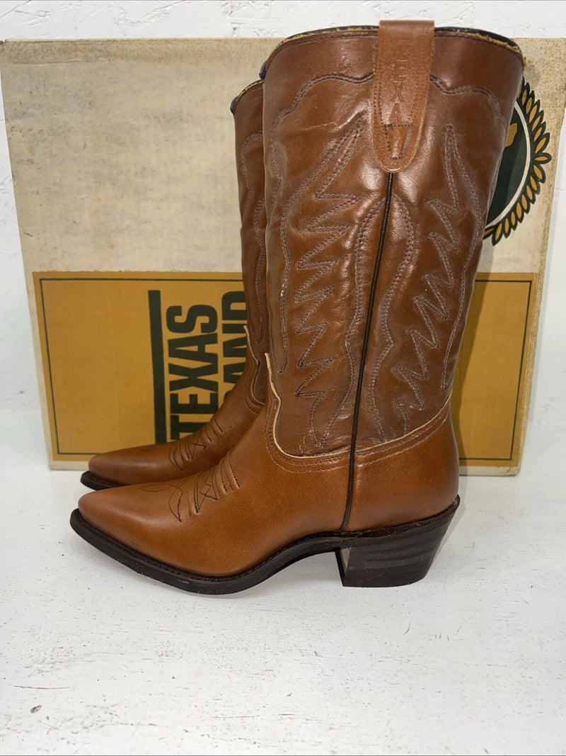 New Women’s Brown Texas Brand Cowboy Boots. 4422 6 M. 20-137