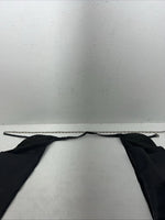 NOS Black Leather Show Chaps Adjustable Waist 45” Small N-37