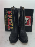 New Men’s Black Texas Brand Cowboy Boots. 5100 10.5 10 1/2 D. 7-112