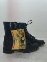 New Men’s Black Lace Up Texas Brand Cowboy Boots. 8850 8 E E. 1-128