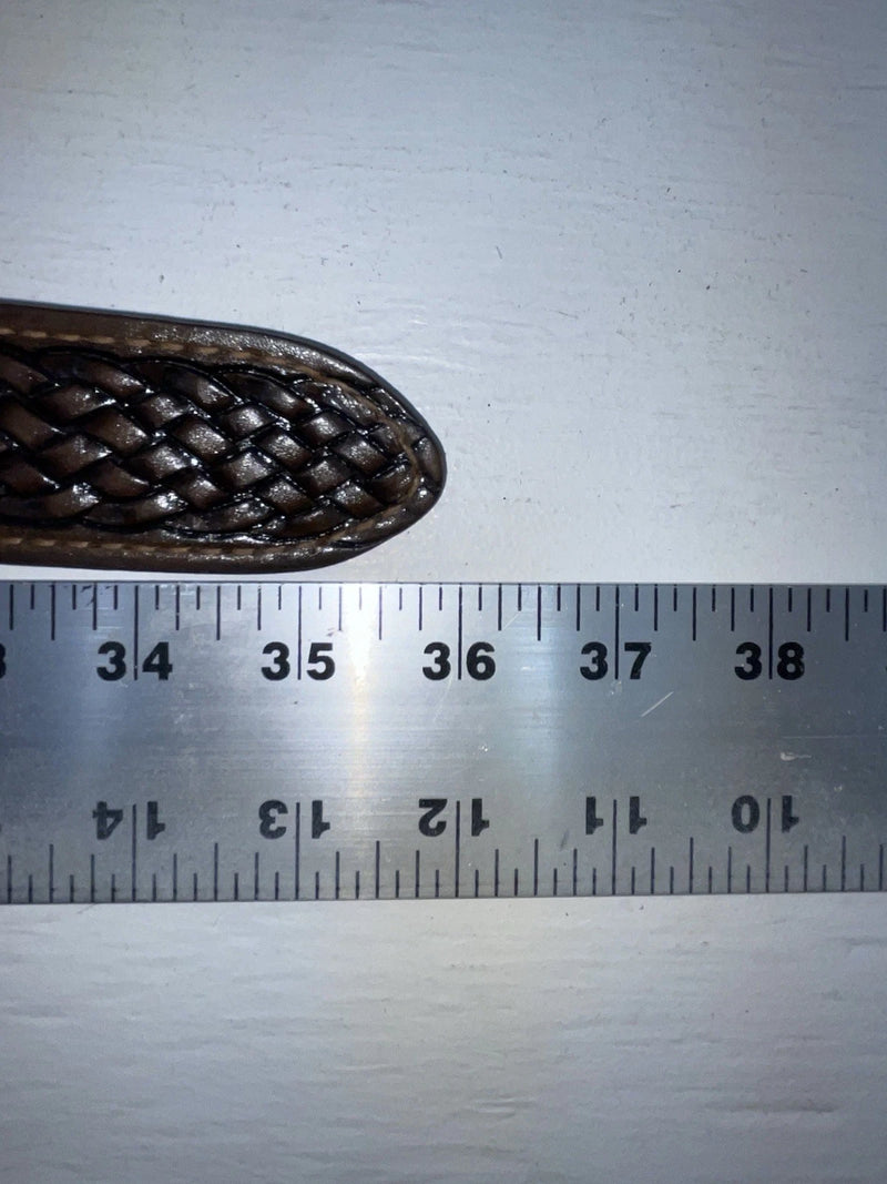 New Brown Genuine Leather Tex Tan Tooled 30” Belt #022335 JJ-147