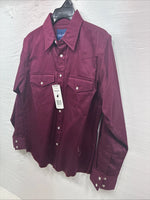 New Kids Wrangler Purple Long Sleeve Pearl Snap Large DD-32