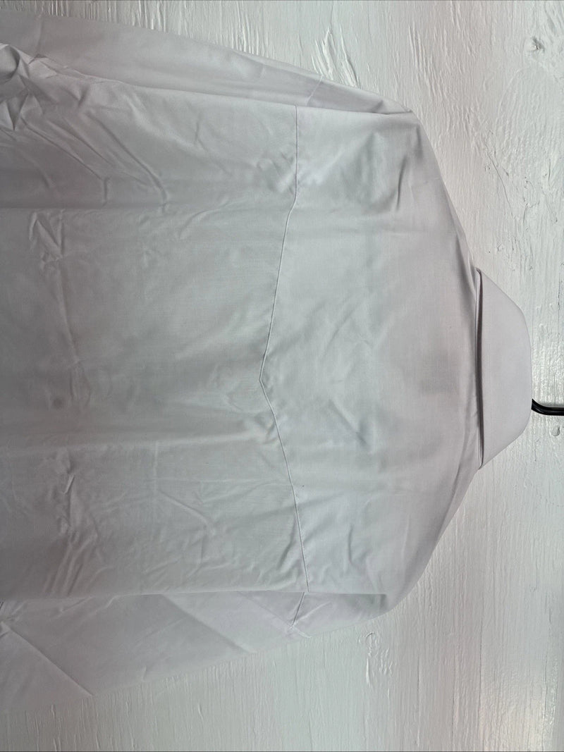New Men’s ELY Cattleman White Long Sleeve Pearl Snap 18.5 X 36 2XL R-23