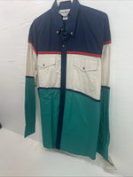New Men’s San Angelo Multiple Color Long Sleeve Button Up Medium B-107