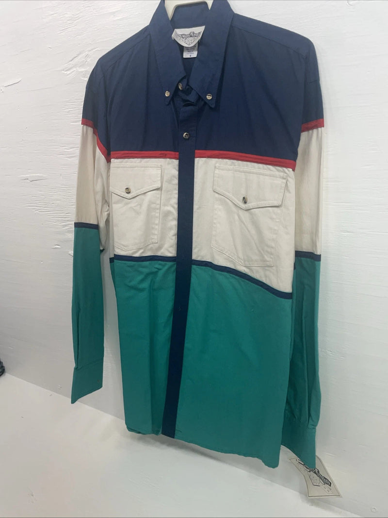 New Men’s San Angelo Multiple Color Long Sleeve Button Up Medium B-107