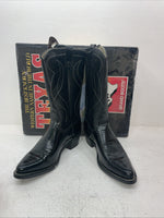 New Men’s Black Texas Brand Cowboy Boots. 8000 9.5 9 1/2 D. 5-9