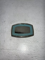 New Women’s Square Silver Turquoise Belt Buckle Mirror Middle F-12