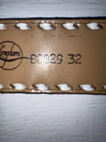 New Blue Genuine Leather Longhorn Tooled 32” Belt #82829 JJ-39