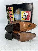 New Women’s Brown Texas Brand Cowboy Boots. M 81 6.5 6 1/2 B. 19-130