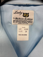 New Women’s Dickson Jenkins Blue Long Sleeve Pearl Snap Size 34 MM-100