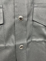 New Boys Western Express Black Long Sleeve Pearl Snap Medium DD-111