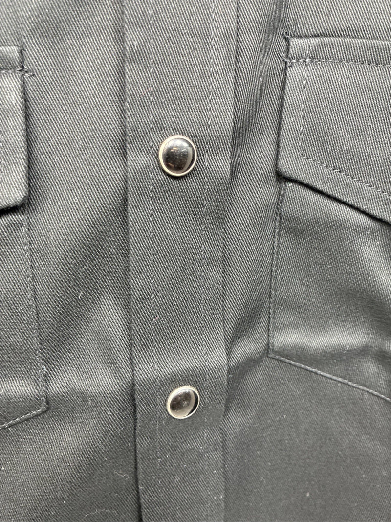 New Boys Western Express Black Long Sleeve Pearl Snap Medium DD-111