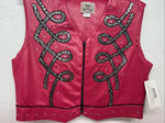 New Women’s Pink 1849 Authentic Ranchwear Western Show Vest XL WW-69