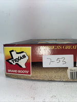 New Men’s Black Texas Brand Cowboy Boots. 251542361 10.5 10 1/2 D. 7-53