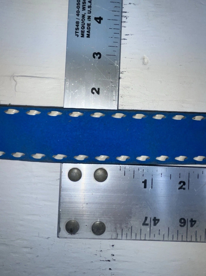 New Blue Genuine Leather Circle Y Weaved 30” Belt #7030 JJ-132