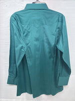 New Men’s ELY Cattleman Green Stripe Long Sleeve Pearl Snap Large X-20