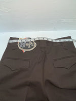 New Vintage Brown Circle S Polyester Pants #05003921 ZZ-31