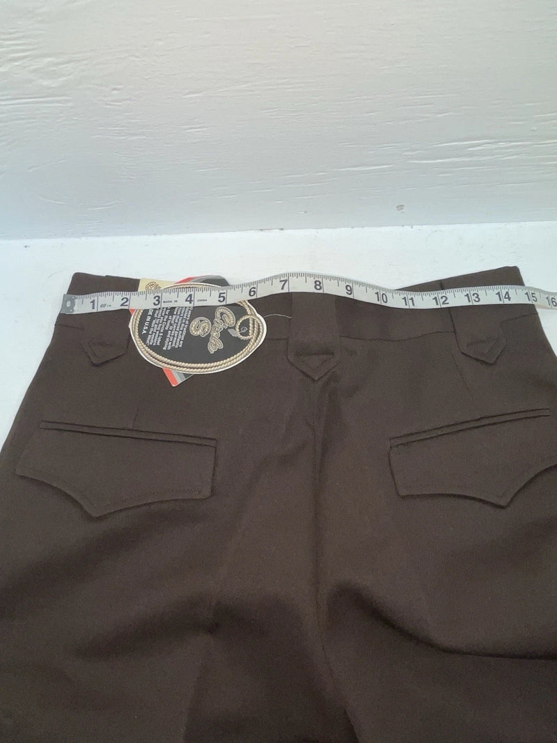 New Vintage Brown Circle S Polyester Pants #05003921 ZZ-31