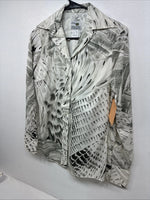 New Woman Dickson Jenkins Deigned Long Sleeve Pearl Snap Size 34 LL-11