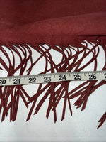 NOS Burgundy Show Chaps With Fringe Adjustable Waist 35” N-19