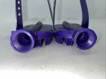 New Purple Hose Hook Up Horse Bath Brush Set Of 2 F-501