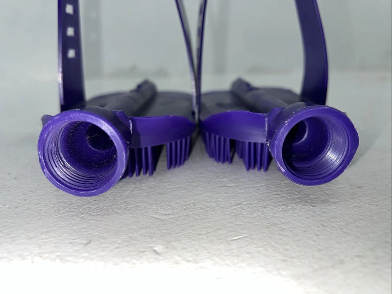 New Purple Hose Hook Up Horse Bath Brush Set Of 2 F-501