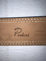 New Brown Genuine Leather Perkies Tooled 32” Belt #7512 NN-13 