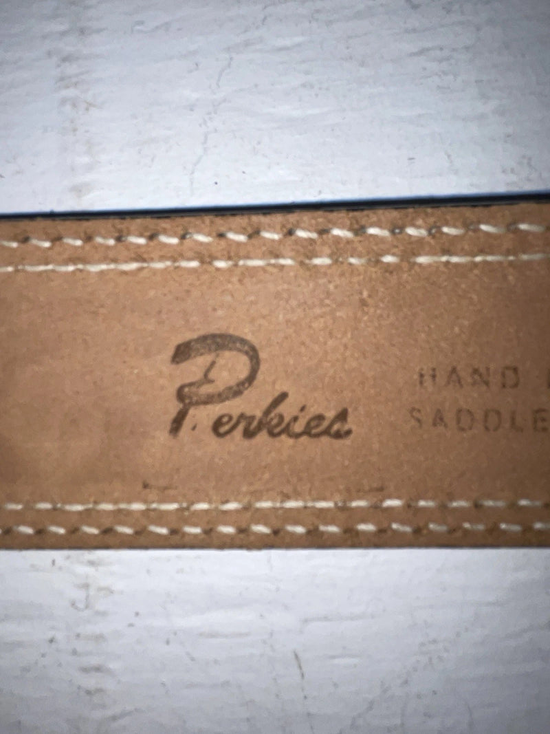New Brown Genuine Leather Perkies Tooled 32” Belt #7512 NN-13 