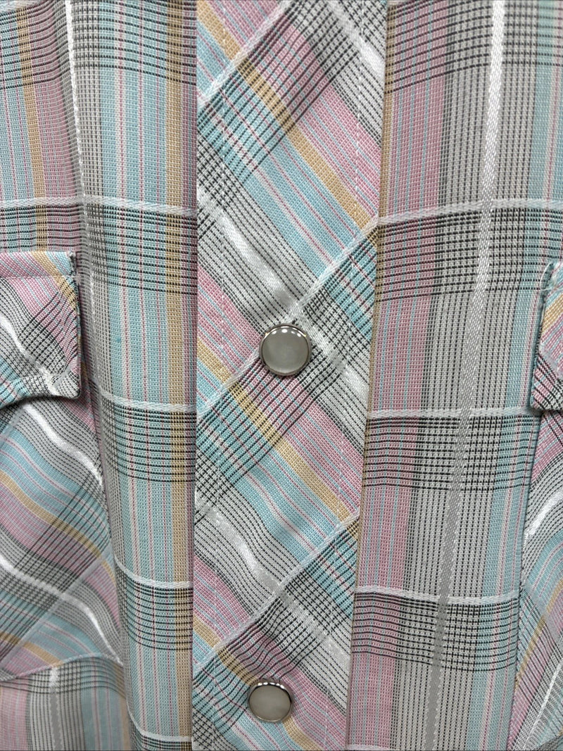 New Men’s H Bar C Multiple Color Long Sleeve Flannel Pearl Snap 2XL H-42