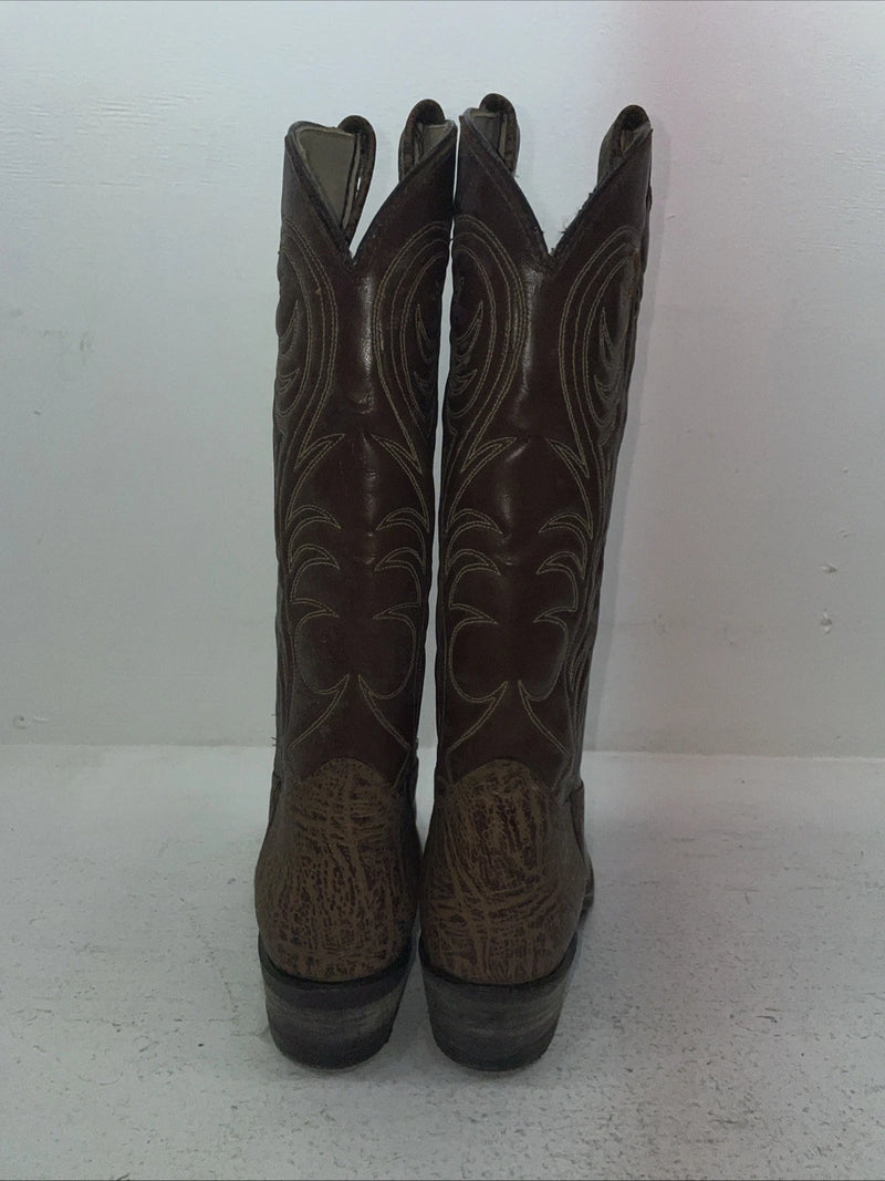 New Men’s Brown Texas Brand Cowboy Boots. 4634 9.5 9 1/2 M. 5-47