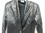 New Women’s Black 1849 Authentic Ranchwear Flame Western Show Jacket XL UU-61
