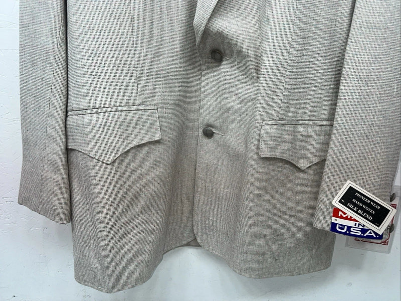 New Men’s Pioneer Wear Grey Suit Jacket 40L #12007 T-610