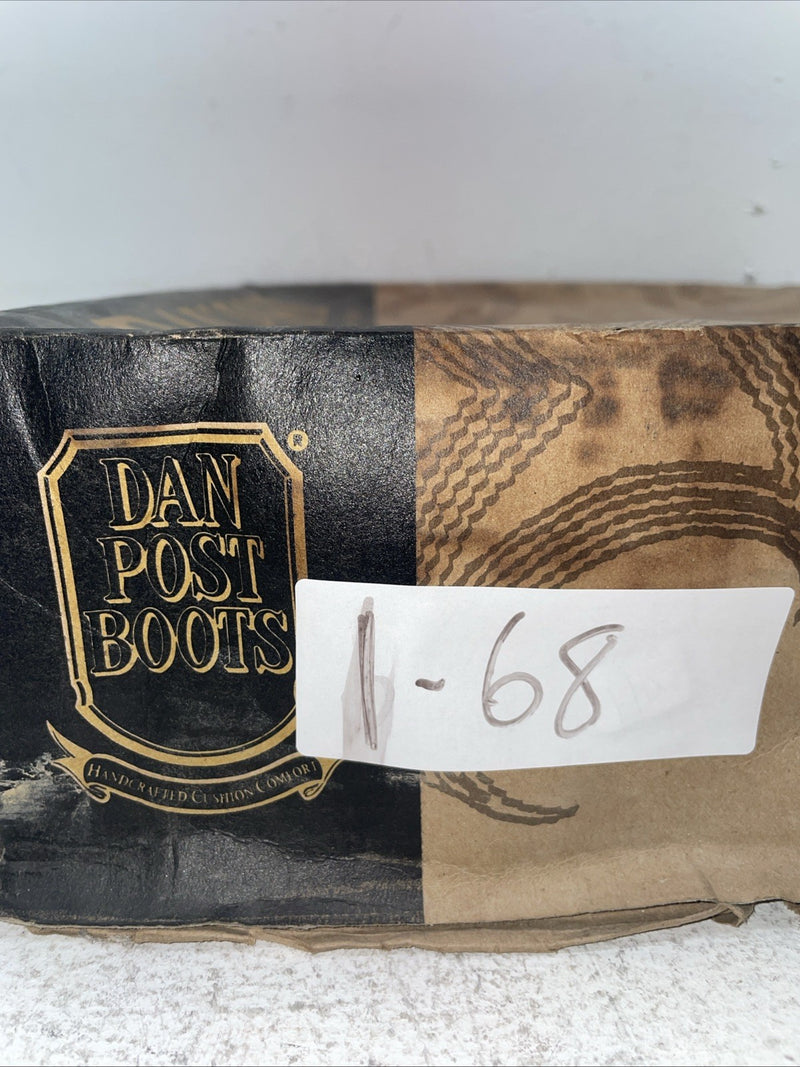 New Men’s Brown Dan Post Cowboy Boots. 26589 7.5 7 1/2 E W. 1-68