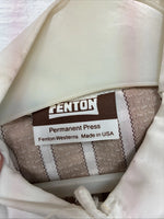 New Men’s Fenton Tan White Stripe Long Sleeve Button Up Small Q-17