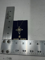 New Women’s Award Design Gold Silver Cross Necklace. 9180 A-73