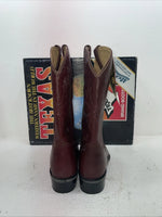 New Men’s Red Texas Brand Cowboy Boots. 7863 10.5 10 1/2 D. 7-89