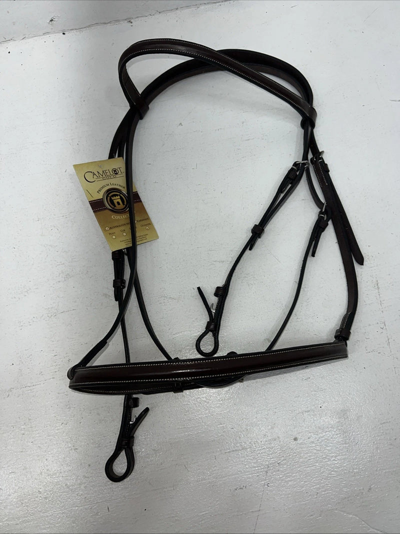 New Brown Leather Camelot Oversize English Bridle #140412 BB-45