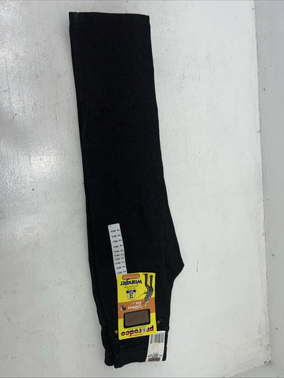 New Boys Black Wrangler Pro Rodeo Cowboy Cut Denim Jeans. 10/25 Regular C-24