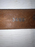New Brown Genuine Leather Chambers Tooled 34” Belt #WS688 Z-112