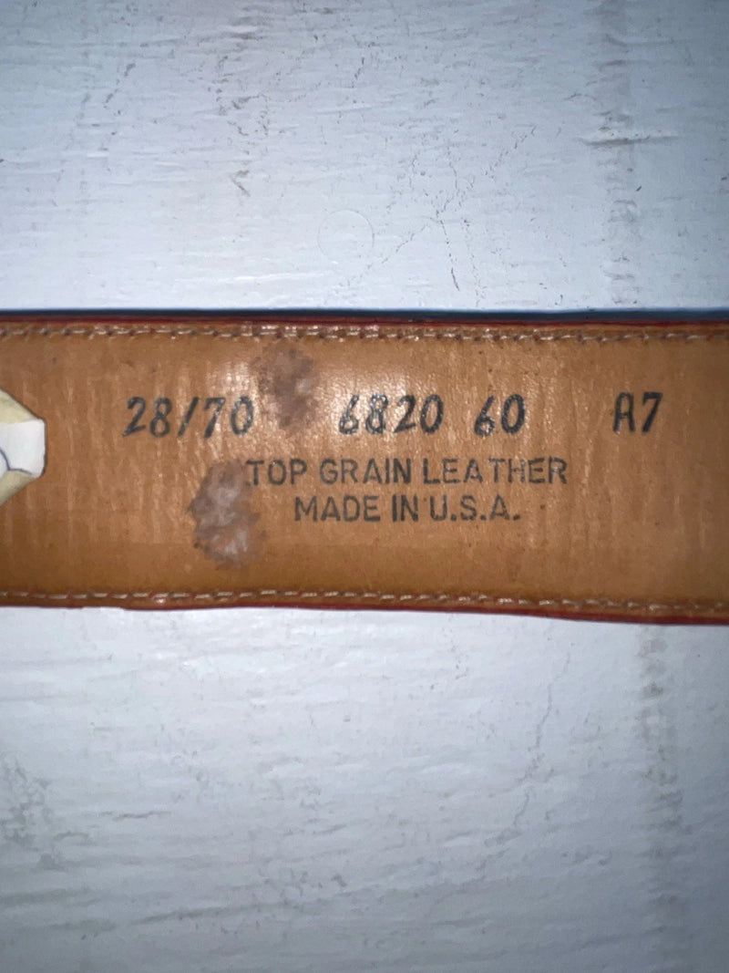 New Red Genuine Leather Wrangler Tooled 28” Belt #6820 JJ-142 