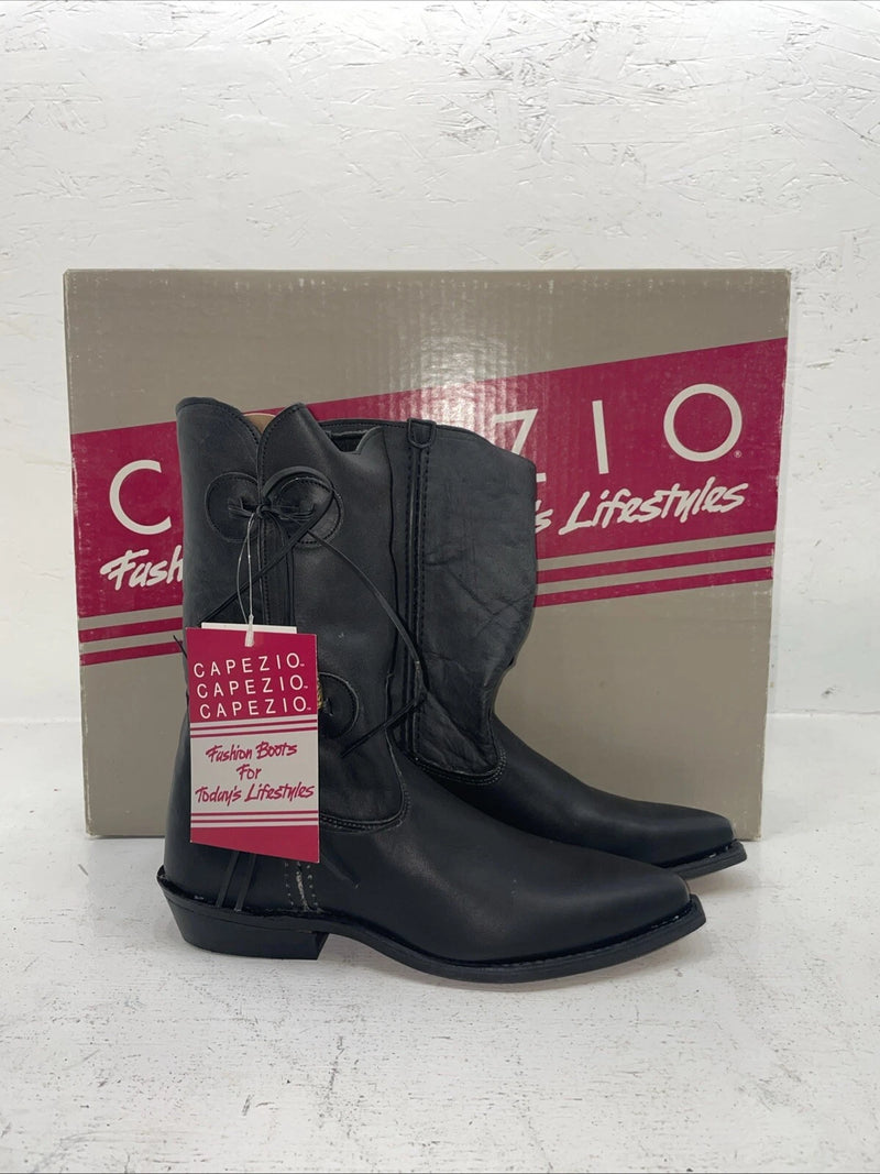 New Women’s Black Capezio Cowboy Boots. L 870 7 M. 18-115 
