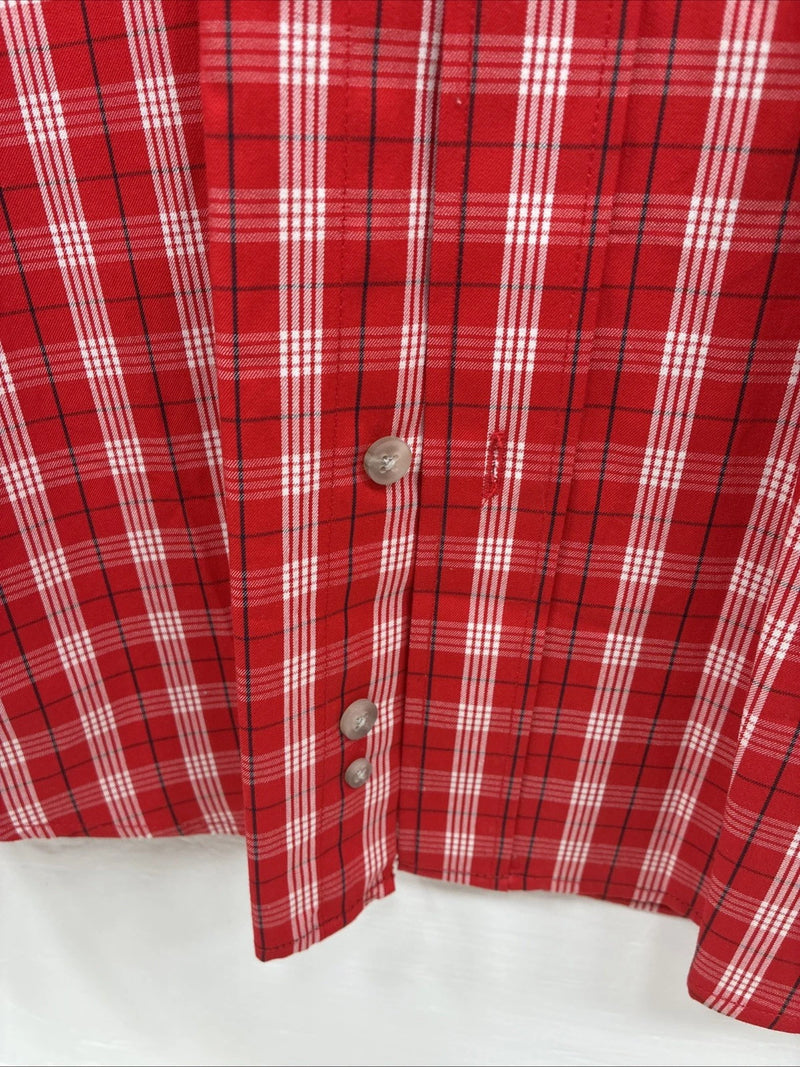 New Boy’s Wrangler Red Flannel Long Sleeve Button Up 2XL F-104