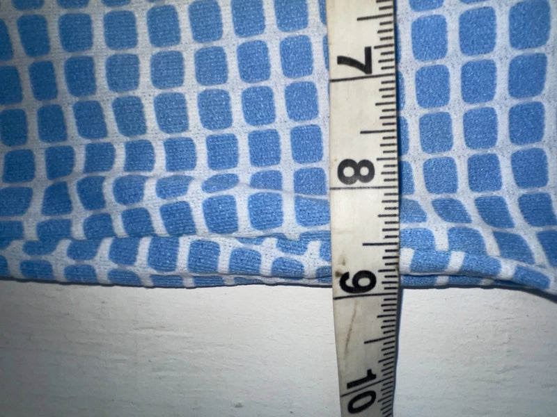 New Vintage Blue Checkered Lee Polyester Pants #2652644 VV-75