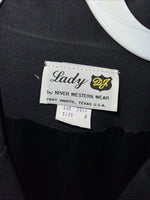 New Lady DJ Women’s Black Short Jacket #7911 Size 8 QQ-16