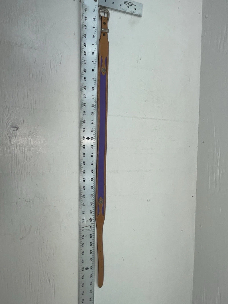 New Purple Genuine Leather Wrangler 30” Belt #628000 JJ-113