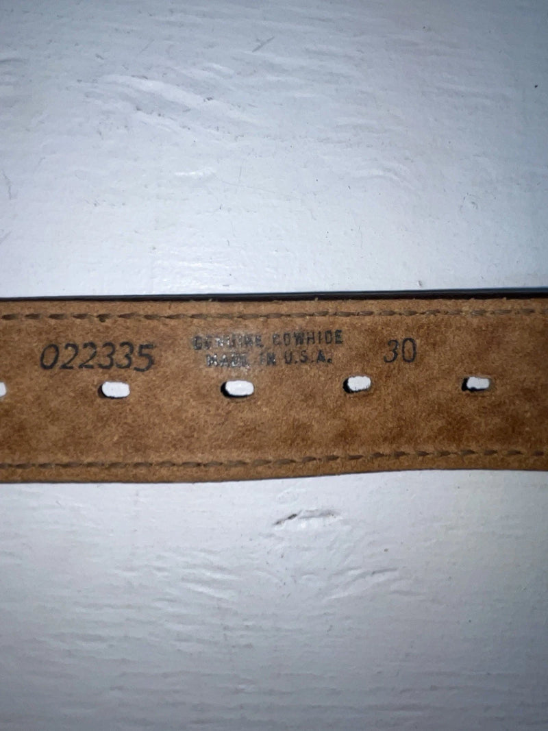 New Brown Genuine Leather Tex Tan Tooled 30” Belt #022335 JJ-147