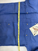 New Kids ELY Classic Blue Jean Design Long Sleeve Button Up Medium LL-27