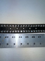 New Black Genuine Leather Nocona Silver Bling Cross XL Belt #N1330999 Z-80