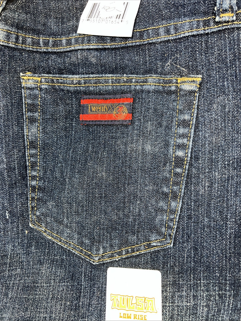 New Women’s Twenty X Dark Rider Low Rise Denim Jeans. 7/8x34 M-4