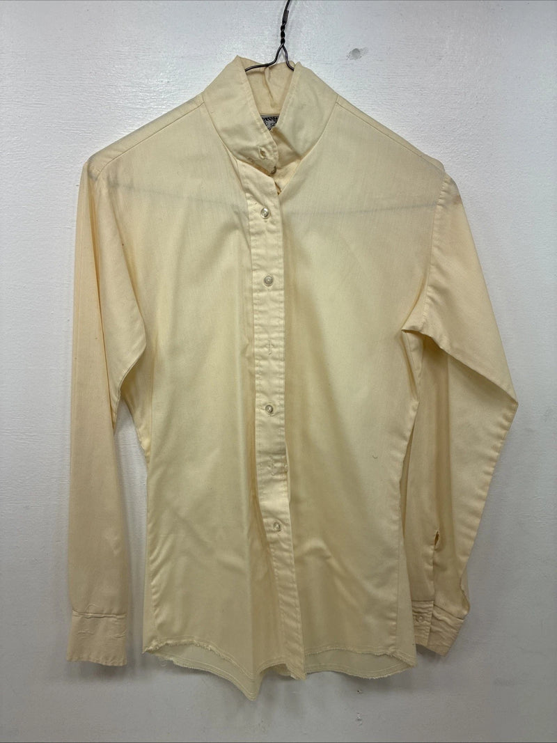 New Women’s Town And Country Yellow Long Sleeve Button Up Size 32 YY-93